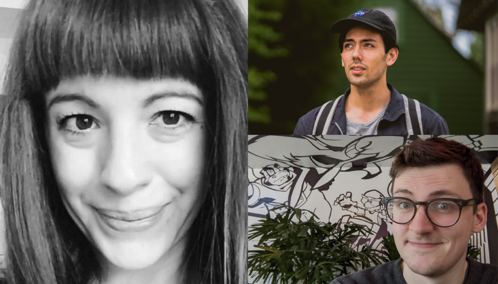 Open World Industry Guests Jessica Ann Moretti, Cameron Asao, and Grey Davenport